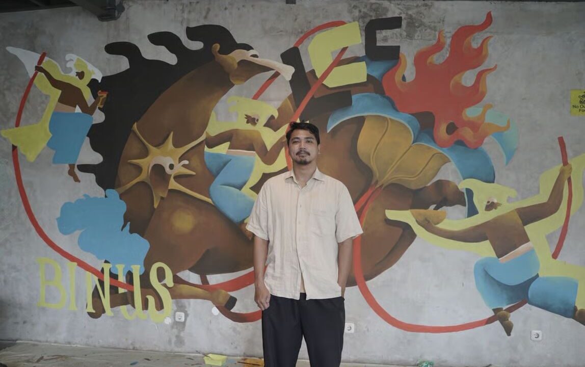 Alumni School of Design BINUS UNIVERSITY “Corakcaraka” Ciptakan Mural ‘Agni Maitri’ sebagai Simbol Kebersamaan dan Kreativitas