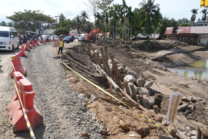 Kementerian PU Dorong Normalisasi Sungai, Penanganan Oprit Jembatan Meureudu Pidie Jaya Tuntas