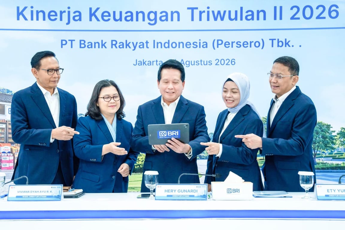 Konsisten Jadi Penggerak Ekonomi Kerakyatan, BRI Bukukan Laba Rp31,2 Triliun pada Triwulan II 2026 Konsisten Jadi Penggerak Ekonomi Kerakyatan, BRI Bukukan Laba Rp31,2 Triliun pada Triwulan II 2026