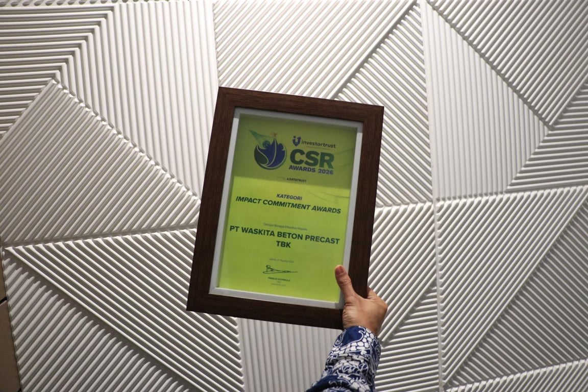 Wujudkan Komitmen TJSL melalui Aksi Nyata, Waskita Beton Precast Raih Impact Commitment Awards di CSR Awards 2026 Wujudkan Komitmen TJSL melalui Aksi Nyata, Waskita Beton Precast Raih Impact Commitment Awards di CSR Awards 2026