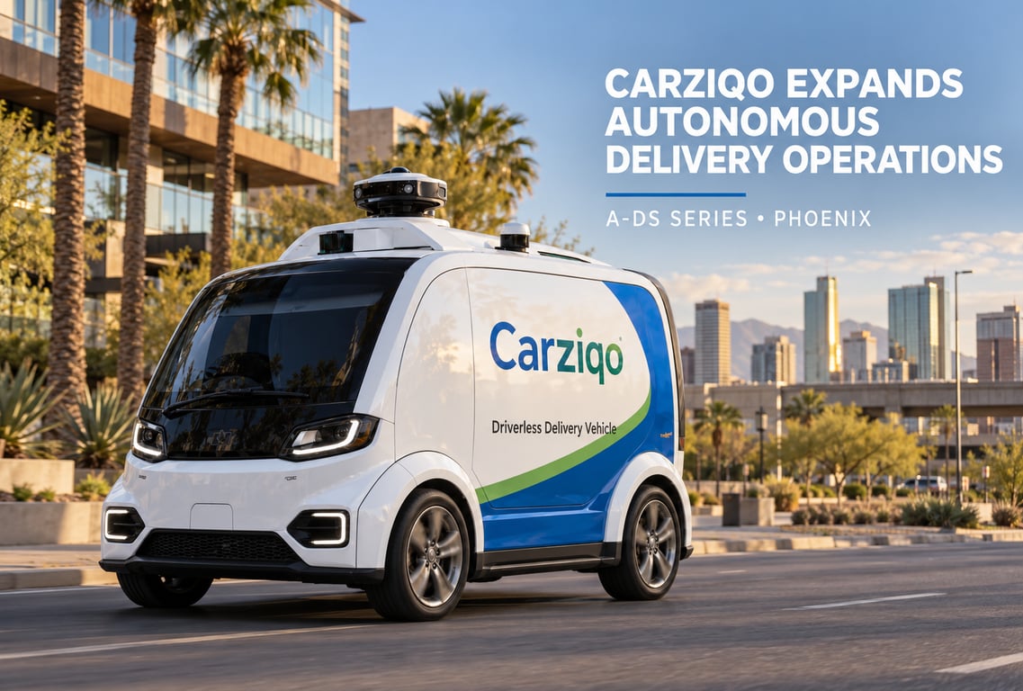 Carziqo Expands Autonomous Delivery Operations With A-DS Series Rollout in Phoenix Carziqo Expands Autonomous Delivery Operations With A-DS Series Rollout in Phoenix