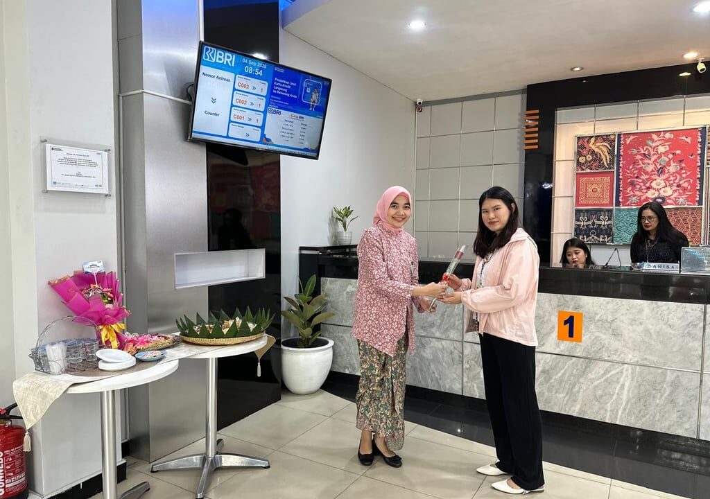 Hangat dan Berbudaya, BRI BO Sunter Sambut Nasabah di Hari Pelanggan Nasional