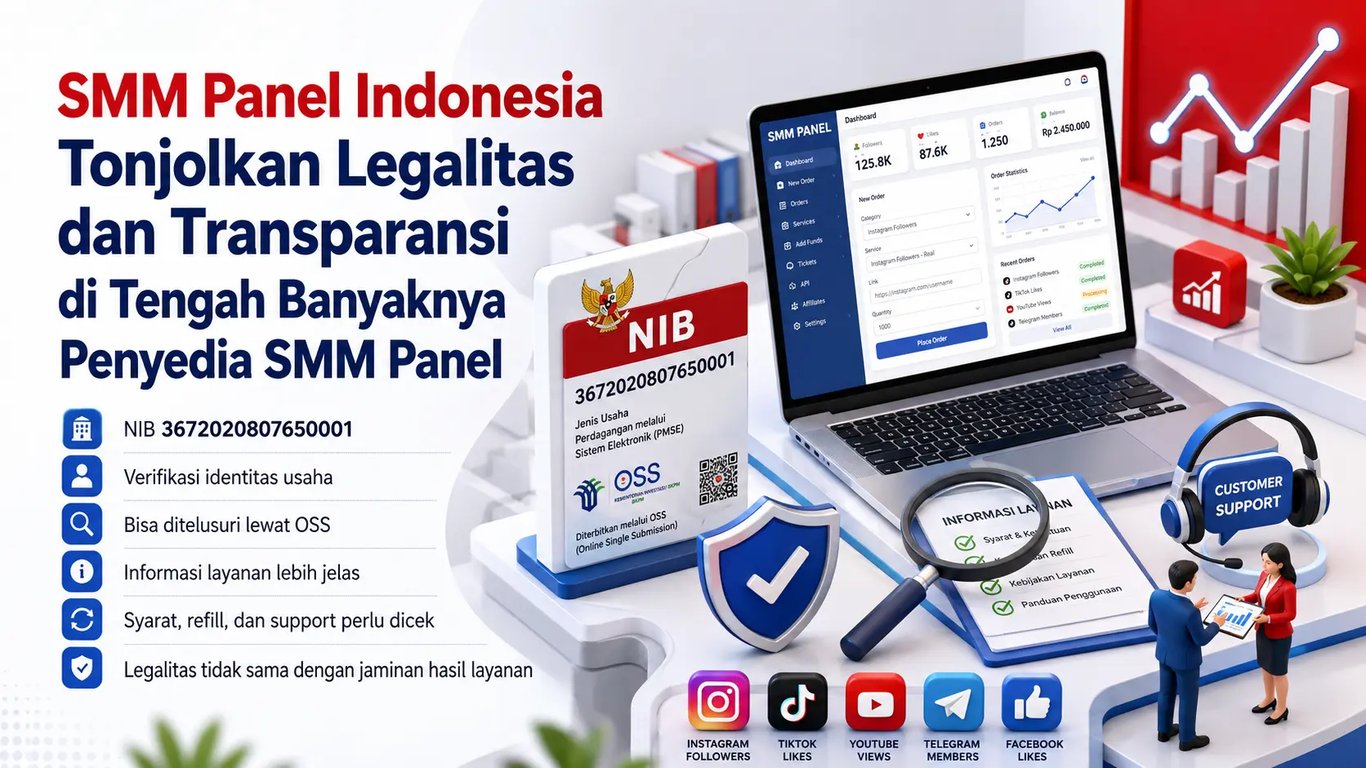 SMM Panel Indonesia Tonjolkan Legalitas dan Transparansi di Tengah Banyaknya Penyedia SMM Panel SMM Panel Indonesia Tonjolkan Legalitas dan Transparansi di Tengah Banyaknya Penyedia SMM Panel