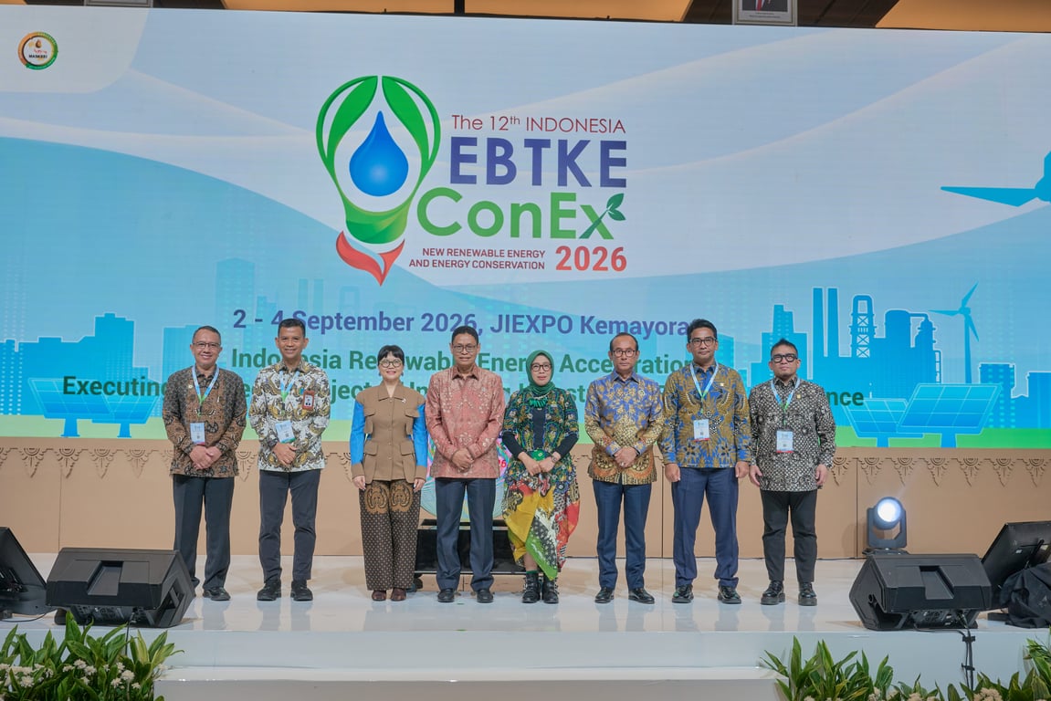 The 12th IndoEBTKE ConEx 2026, RESMI DIBUKA INDONESIA RENEWABLE ENERGY ACCELERATION: EXECUTING STRATEGIC PROJECTS, UNLOCKING INVESTMENT, BUILDING RESILIENCE The 12th IndoEBTKE ConEx 2026, RESMI DIBUKA INDONESIA RENEWABLE ENERGY ACCELERATION: EXECUTING STRATEGIC PROJECTS, UNLOCKING INVESTMENT, BUILDING RESILIENCE