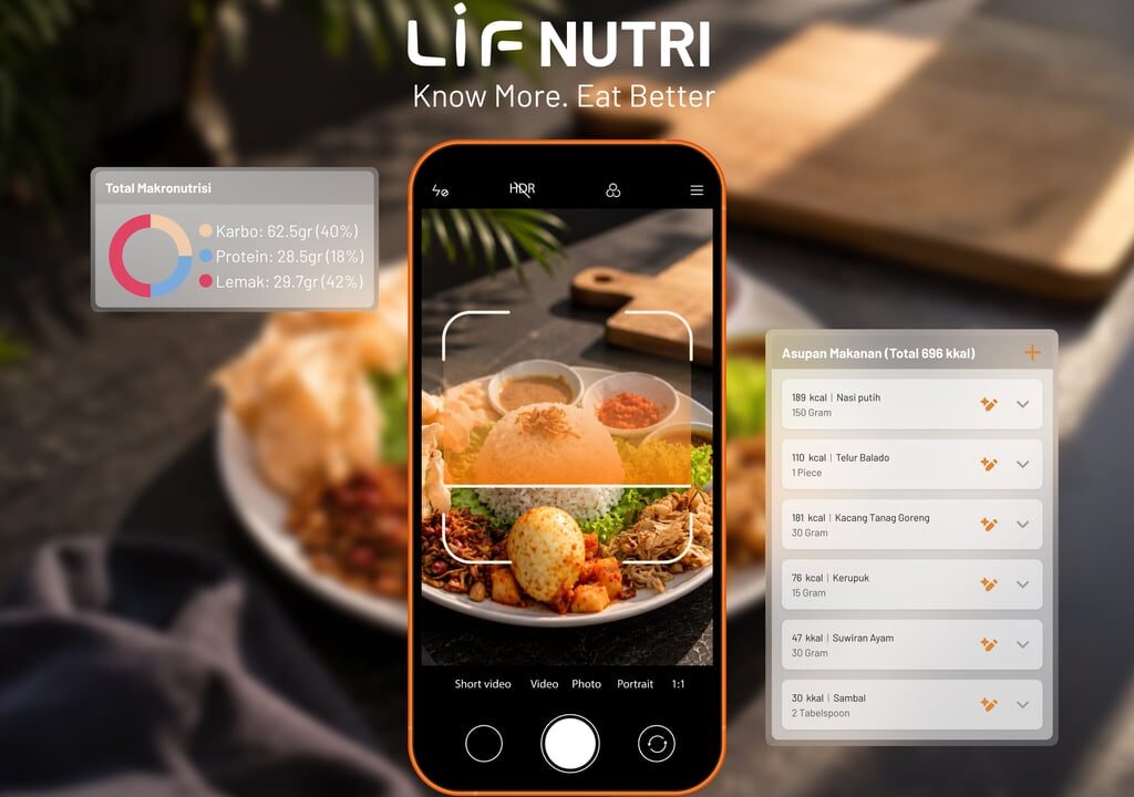 LIF Indonesia Luncurkan LIF Nutri, Bisa Hitung Kalori dan Makronutrisi dari Foto Makanan