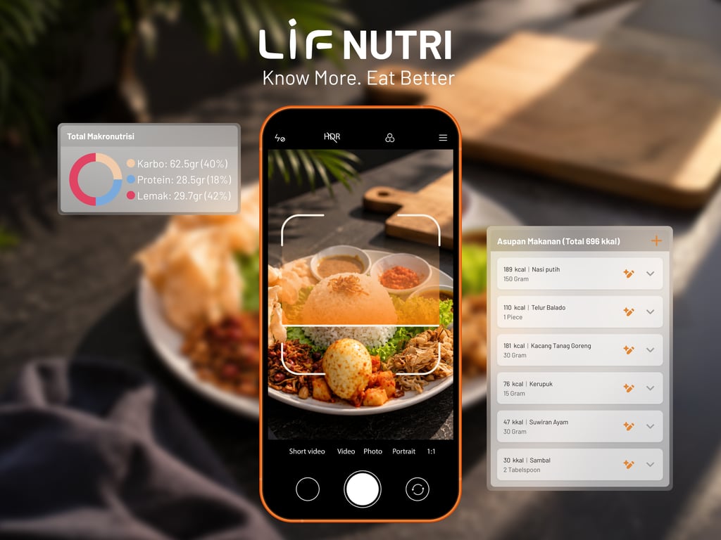 LIF Indonesia Luncurkan LIF Nutri, Bisa Hitung Kalori dan Makronutrisi dari Foto Makanan