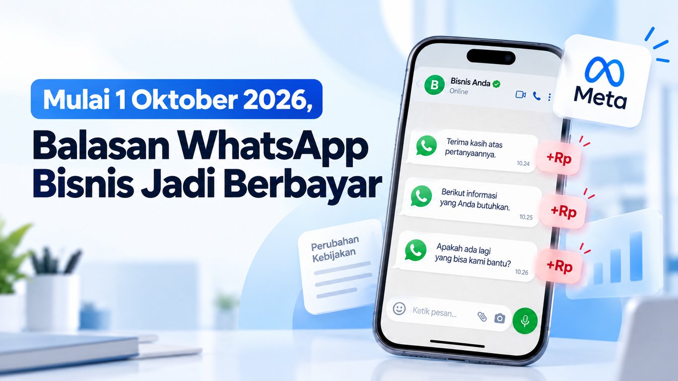 Mulai 1 Oktober 2026, Balasan WhatsApp Bisnis Jadi Berbayar Mulai 1 Oktober 2026, Balasan WhatsApp Bisnis Jadi Berbayar