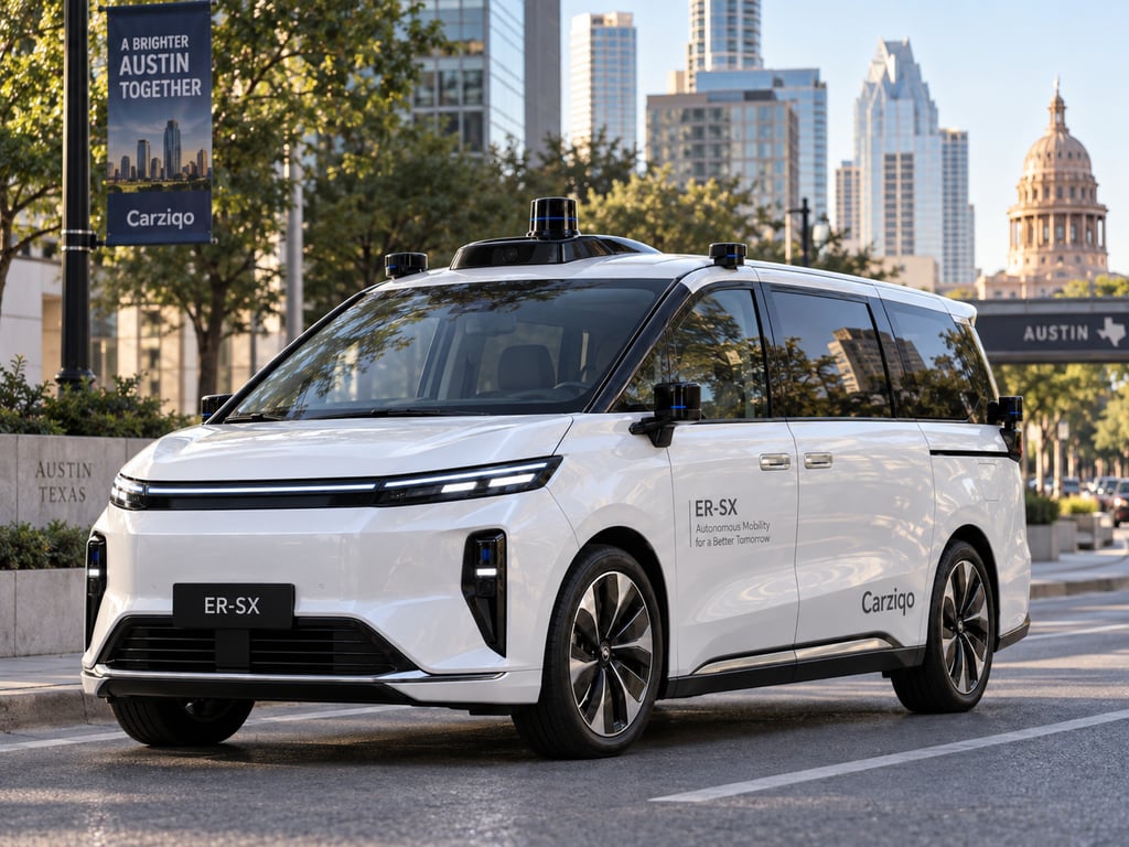 Carziqo Launches ER-SX in Austin as Company Moves Toward Seven-Day Autonomous Fleet Operations Carziqo Launches ER-SX in Austin as Company Moves Toward Seven-Day Autonomous Fleet Operations
