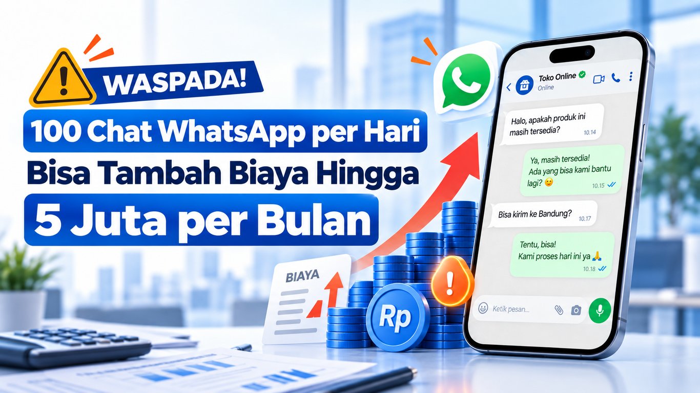 100 Chat WhatsApp per Hari Bisa Tambah Biaya hingga Rp5 Juta per Bulan? 100 Chat WhatsApp per Hari Bisa Tambah Biaya hingga Rp5 Juta per Bulan?