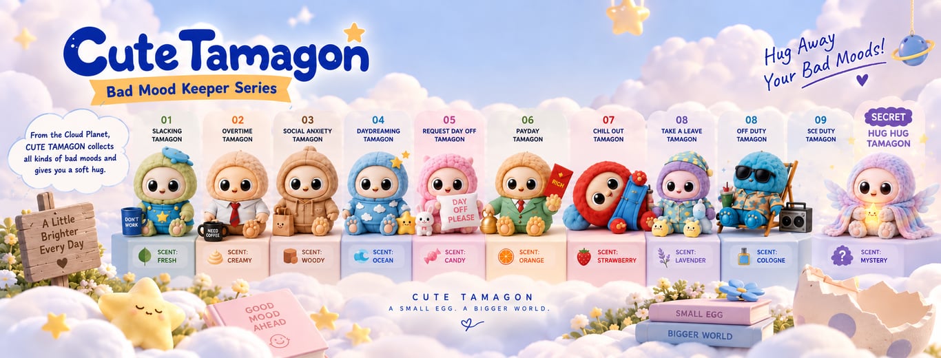 CUTE TAMAGON กับการเปลี่ยนอารมณ์ในชีวิตประจำวันให้กลายเป็นคาแรกเตอร์ที่คนอยากสะสม CUTE TAMAGON กับการเปลี่ยนอารมณ์ในชีวิตประจำวันให้กลายเป็นคาแรกเตอร์ที่คนอยากสะสม