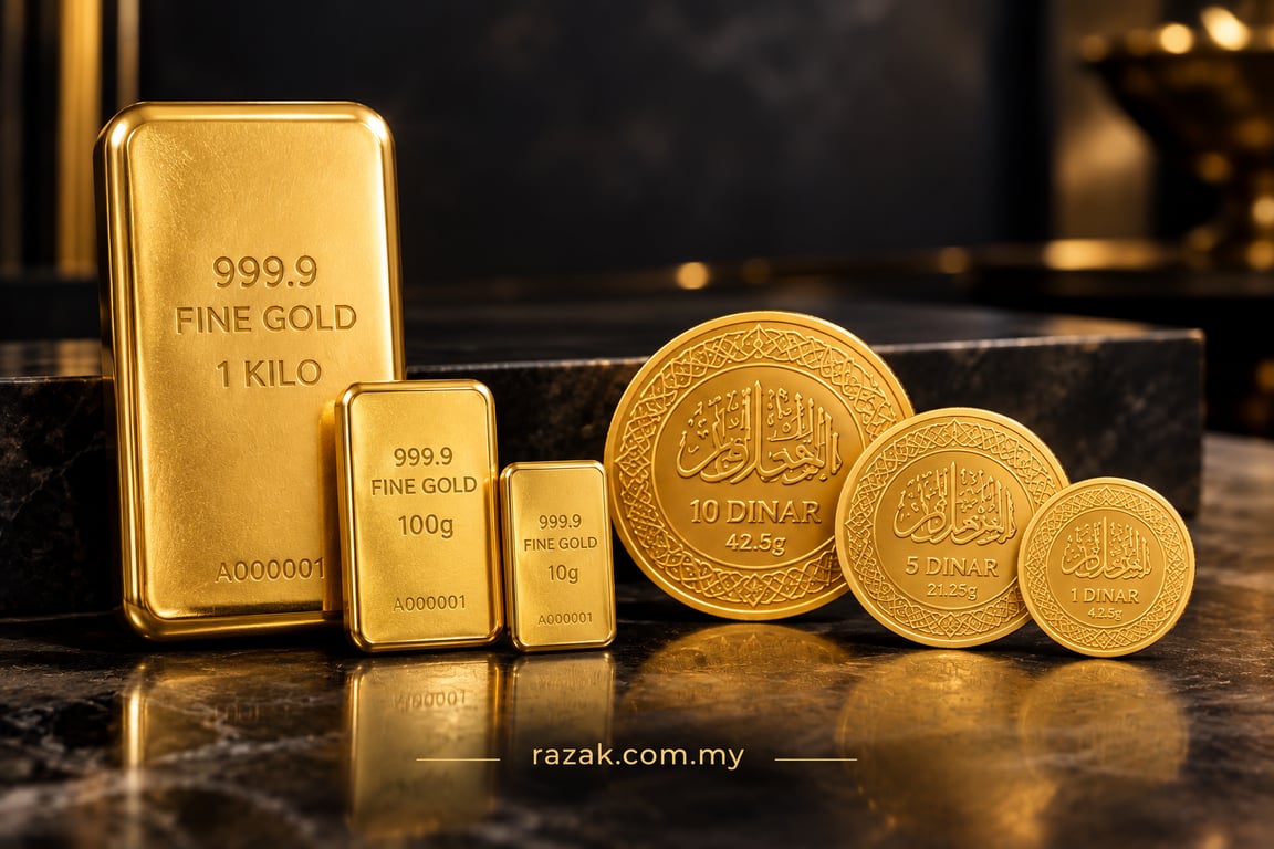 Gold Bars or Gold Dinar? Abdul Razak Gold House Breaks Down What Malaysian Investors Should Know Gold Bars or Gold Dinar? Abdul Razak Gold House Breaks Down What Malaysian Investors Should Know