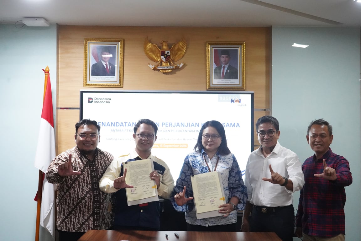 Perkuat Angkutan Komoditas Pangan, KAI Logistik dan PT Bogantara Indo Transport Tandatangani Kerja Sama Pengiriman Hasil Bumi, Pangan, Ternak dan Pendukungnya dengan Kereta Api Perkuat Angkutan Komoditas Pangan, KAI Logistik dan PT Bogantara Indo Transport Tandatangani Kerja Sama Pengiriman Hasil Bumi, Pangan, Ternak dan Pendukungnya dengan Kereta Api