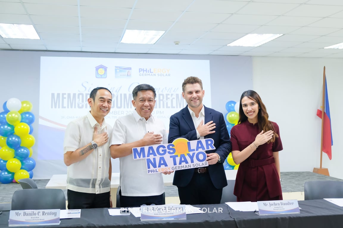 Pag-IBIG, PHILERGY German Solar Join Forces to Make Premium Solar More Accessible to Filipino Families
