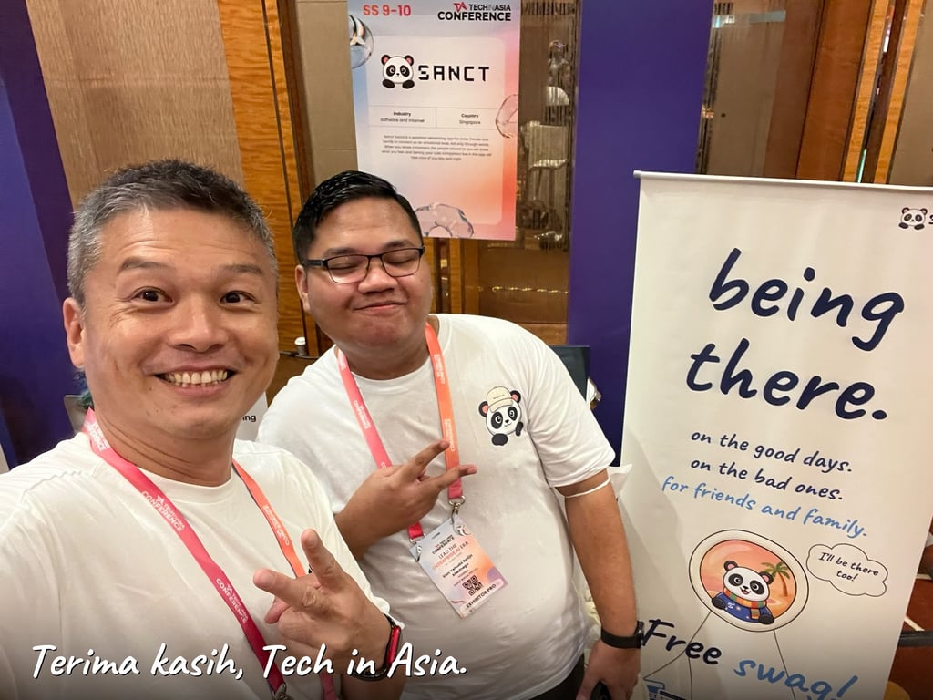 Tampil di Tech in Asia Conference 2026 Singapura, Sanct Besutan Founder Indonesia Temui 78 Pengunjung dan Buka Pembicaraan Kolaborasi dengan Komunitas Kesehatan Mental Tampil di Tech in Asia Conference 2026 Singapura, Sanct Besutan Founder Indonesia Temui 78 Pengunjung dan Buka Pembicaraan Kolaborasi dengan Komunitas Kesehatan Mental