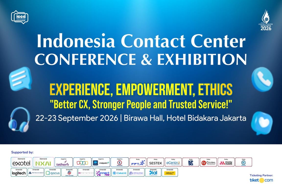 Gelar ICCE 2026, ICCA Hadirkan Konferensi Layanan Pelanggan dan Pameran Teknologi di Jakarta Gelar ICCE 2026, ICCA Hadirkan Konferensi Layanan Pelanggan dan Pameran Teknologi di Jakarta