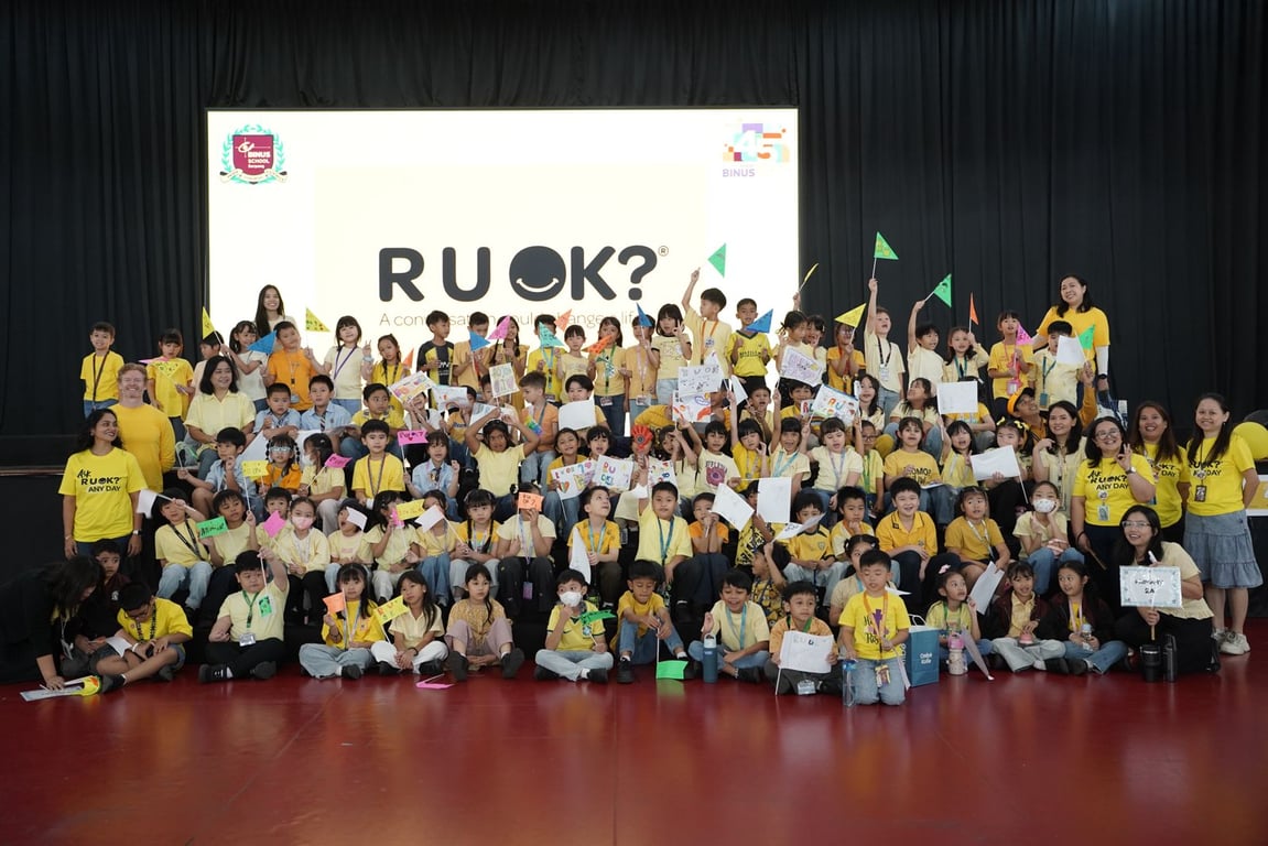 Satu Pertanyaan “R U OK?” untuk Kesehatan Mental, BINUS SCHOOL Serpong Ajak Komunitas Sekolah Saling Peduli Satu Pertanyaan “R U OK?” untuk Kesehatan Mental, BINUS SCHOOL Serpong Ajak Komunitas Sekolah Saling Peduli