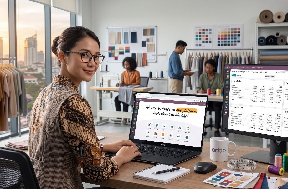 ERP Garmen: Ukuran, Warna, dan Varian Tanpa Duplikat SKU di Odoo