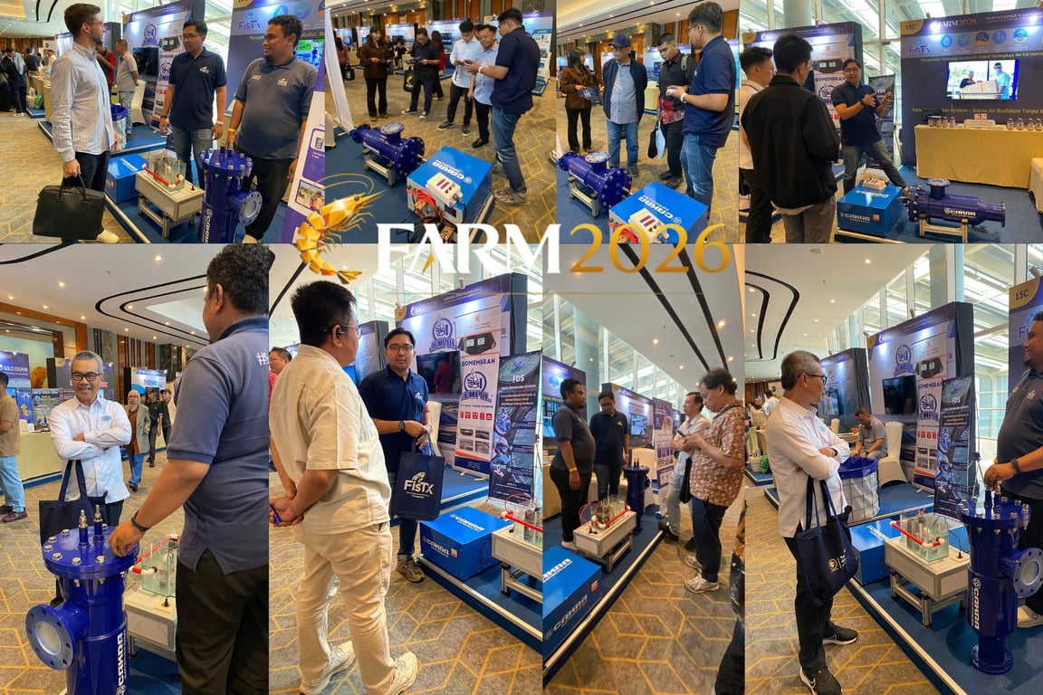 Cakra Elektrolisis Curi Perhatian di FARM 2026, FisTx Perkenalkan Teknologi Elektrokimia Pertama untuk Sterilisasi Air Tambak di Indonesia Cakra Elektrolisis Curi Perhatian di FARM 2026, FisTx Perkenalkan Teknologi Elektrokimia Pertama untuk Sterilisasi Air Tambak di Indonesia