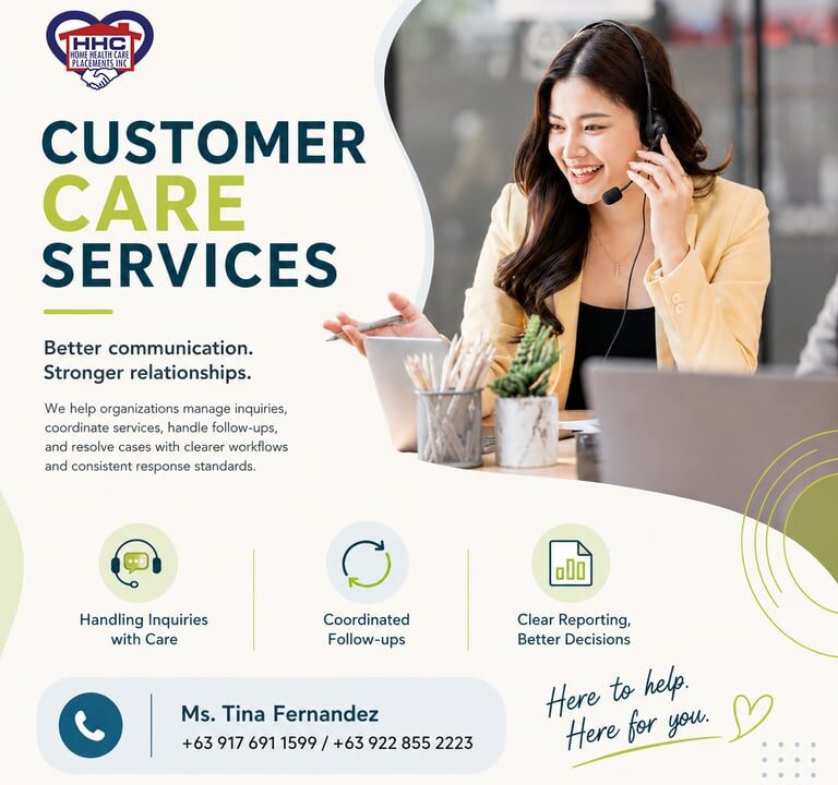 Home Health Care Placements, Inc. expands Customer Care Services to support organizations