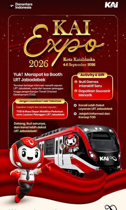 LRT Jabodebek Hadir di KAI Expo 2026, Kenalkan Layanan hingga Potensi Ekosistem Stasiun