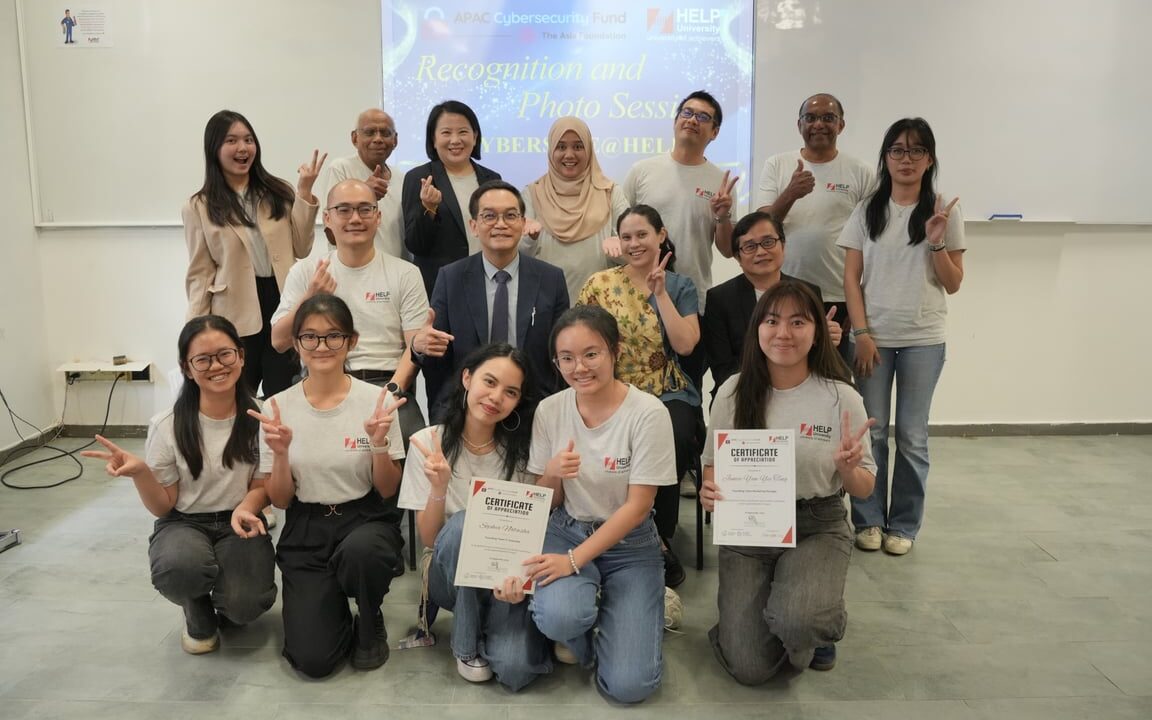 HELP University Selected as One of Only Two Malaysian PDTIs to Receive APAC Cybersecurity Fund Grant