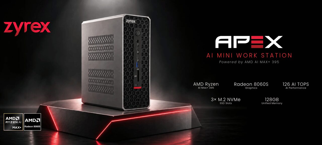 Zyrex Jadi Merek Indonesia Pertama yang Meluncurkan AI Mini Workstation Berbasis AMD Ryzen AI Max+ 395