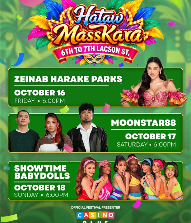 Casino Plus brings ‘Hataw MassKara’ to Bacolod as official presenter of MassKara Festival 2026; Zeinab, Moonstar88, Baby Dolls to headline 3-day concert