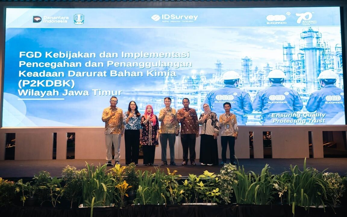 SUCOFINDO BERSAMA DISPERINDAG JATIM PERKUAT SINERGI PENCEGAHAN DAN PENANGGULANGAN KEADAAN DARURAT BAHAN KIMIA