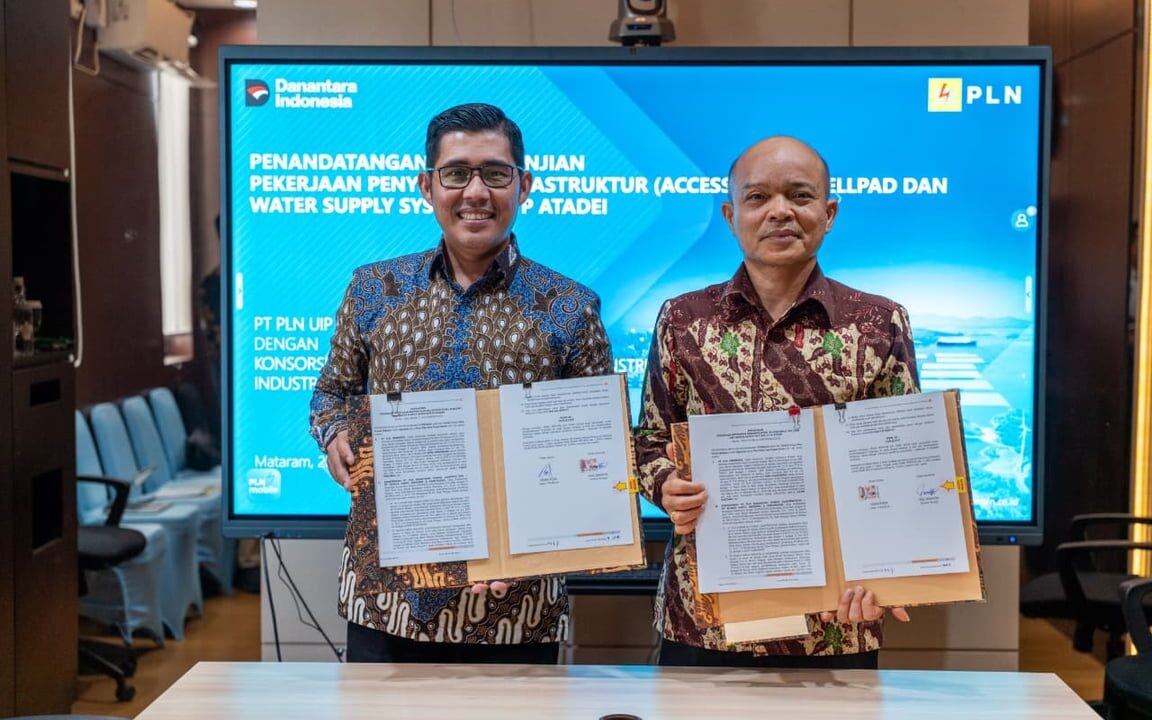 PLN NPC dan PLN UIP Nusra Teken Kontrak Penyiapan Infrastruktur PLTP Atadei