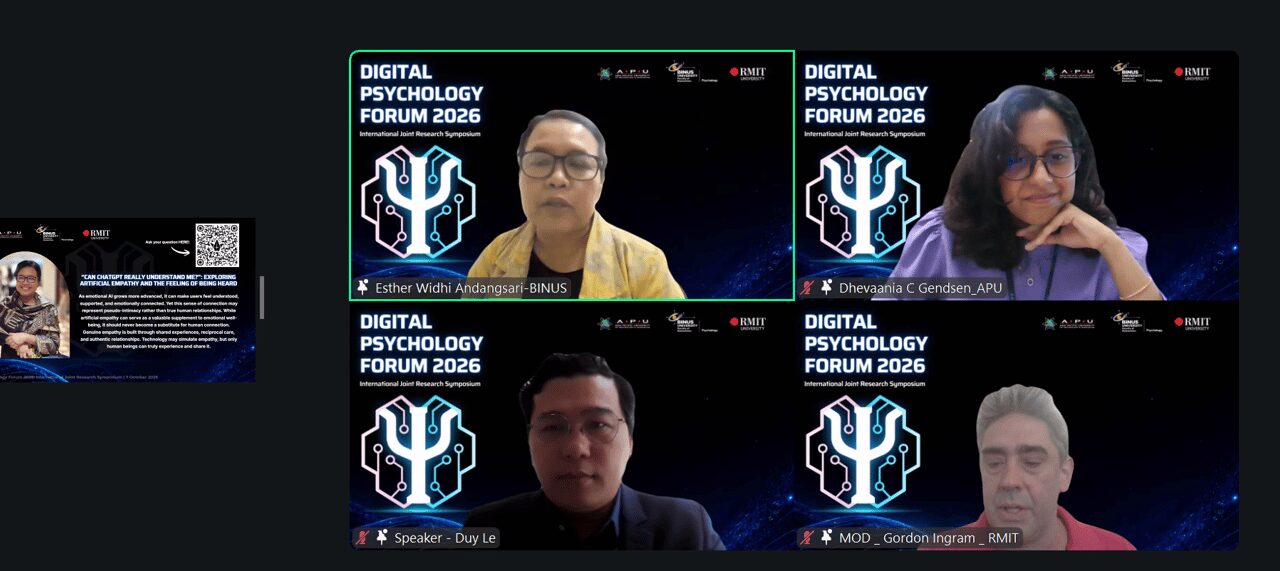 Ketika AI Makin Dekat dengan Manusia, Digital Psychology BINUS UNIVERSITY Bahas Dampak Bagi Manusia di Digital Psychology Forum 2026