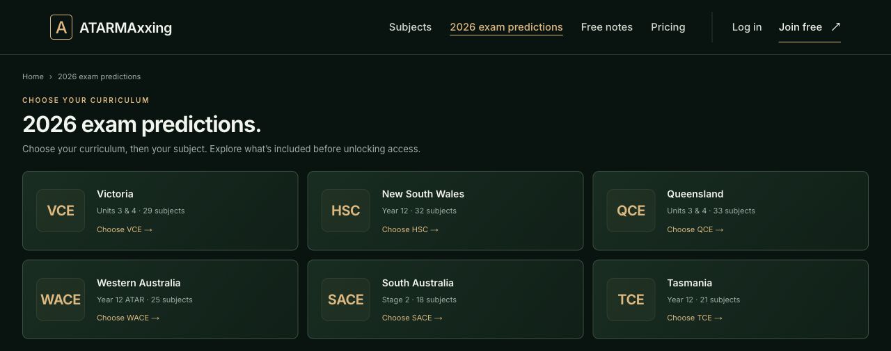 2026 Exam Predictions: ATARMAxxing Targets Year 12 Revision Gaps