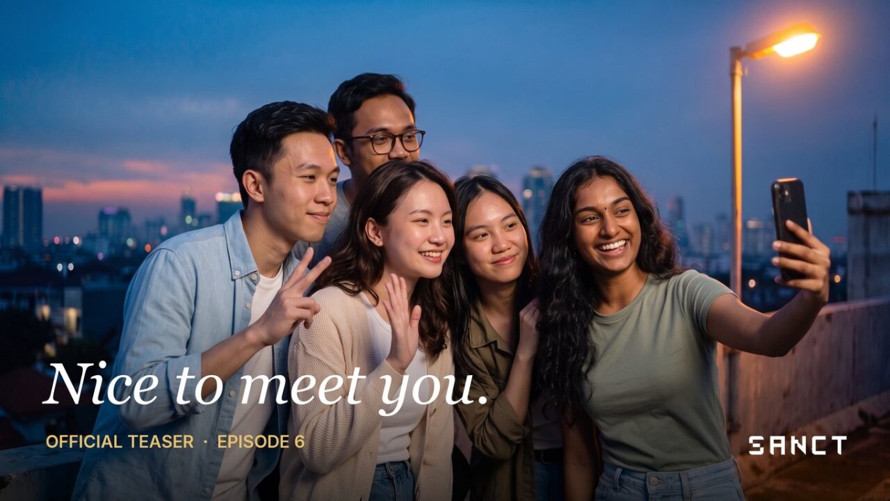 Friends on Sanct Social are added by meeting in person: Episode 6 follows one day in Jakarta with friends from Singapore and Malaysia