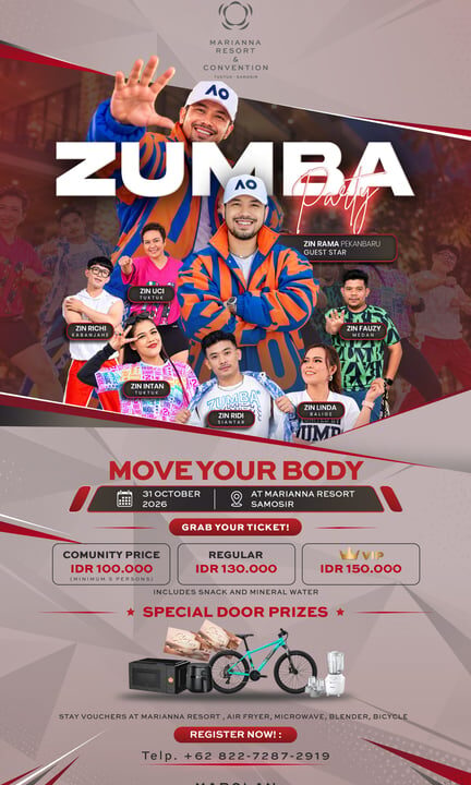 Zumba Party Hadir di Marianna Resort, Satukan Komunitas dari Berbagai Daerah