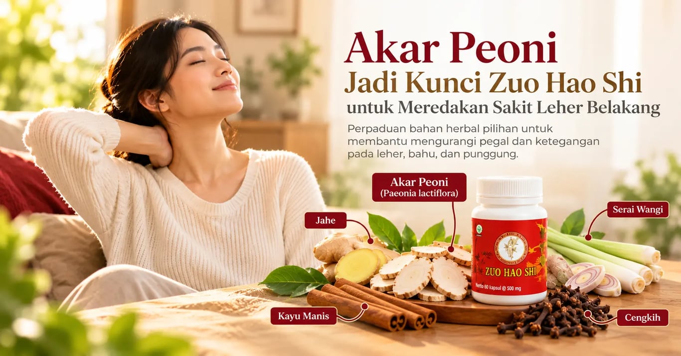 Akar Peoni Jadi Kunci Zuo Hao Shi untuk Meredakan Sakit Leher Belakang Akar Peoni Jadi Kunci Zuo Hao Shi untuk Meredakan Sakit Leher Belakang