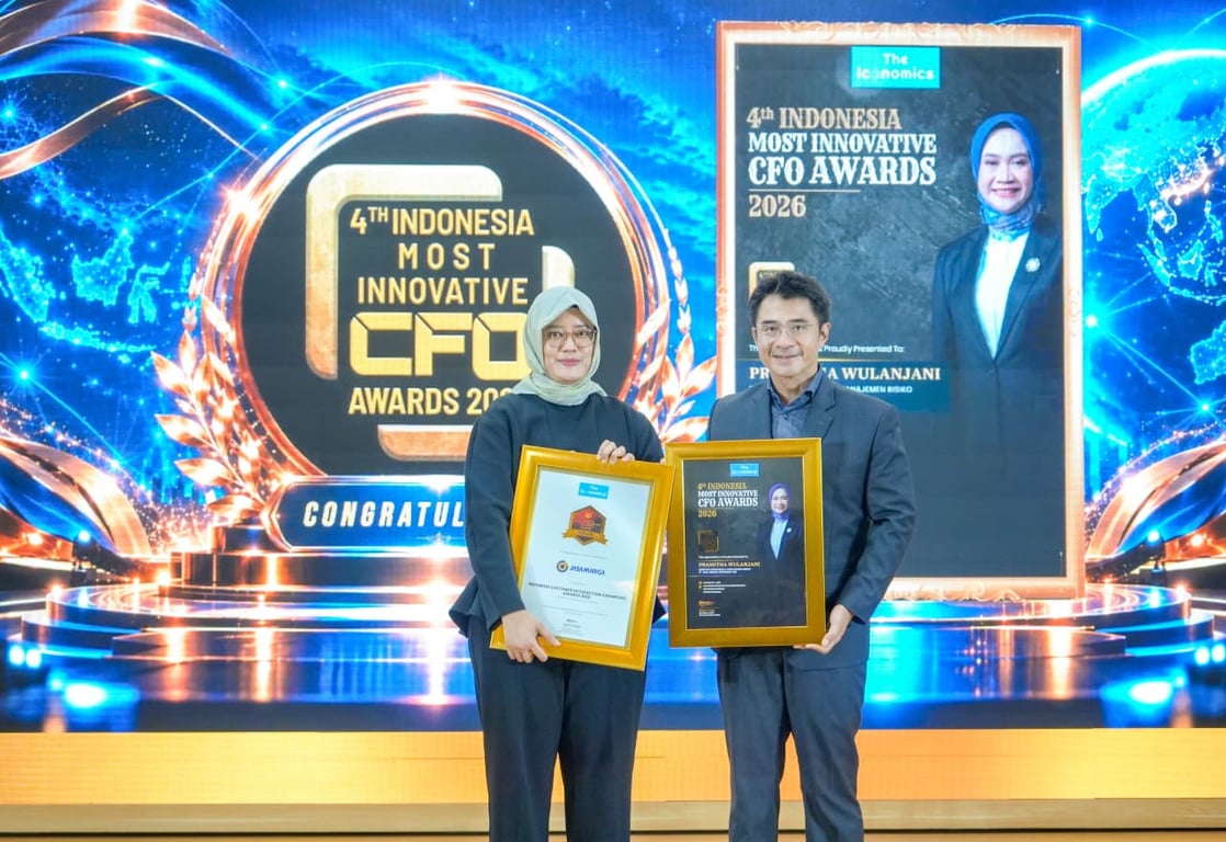 Raih Dua Penghargaan di The Iconomics Forum 2026, Jasa Marga Buktikan Keunggulan Layanan Pelanggan dan Tata Kelola Korporasi Raih Dua Penghargaan di The Iconomics Forum 2026, Jasa Marga Buktikan Keunggulan Layanan Pelanggan dan Tata Kelola Korporasi