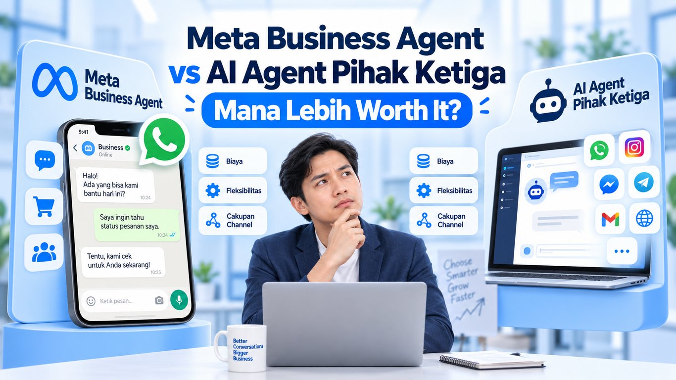 Meta Business Agent vs AI Agent Pihak Ketiga, Mana Lebih Worth It? Meta Business Agent vs AI Agent Pihak Ketiga, Mana Lebih Worth It?