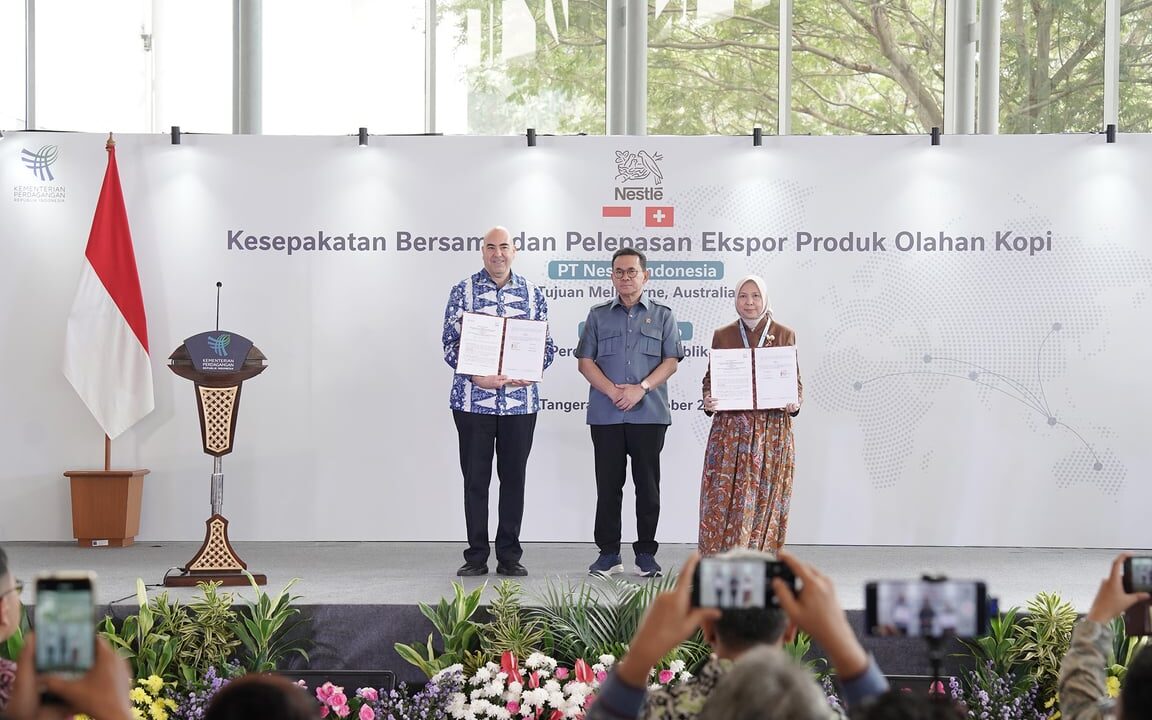 Kemendag dan Nestlé Indonesia Teken MoU Dorong Ekspor dari Hulu di TEI 2026