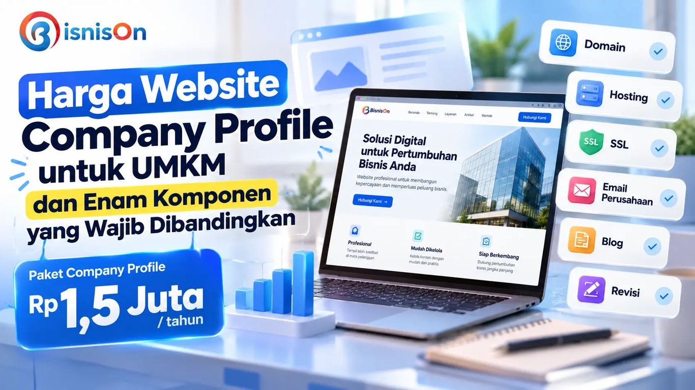 Harga Website Company Profile untuk UMKM dan Enam Komponen yang Wajib Dibandingkan Harga Website Company Profile untuk UMKM dan Enam Komponen yang Wajib Dibandingkan
