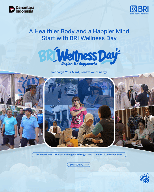 BRI Region 11 Yogyakarta Gelar Wellness Day, Dorong Pekerja Sehat dan Produktif BRI Region 11 Yogyakarta Gelar Wellness Day, Dorong Pekerja Sehat dan Produktif