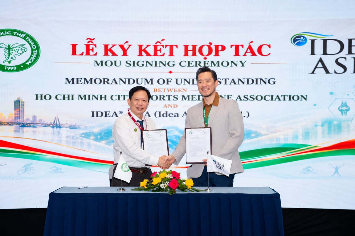 IDEA® ASIA và HSMA ký kết MOU hợp tác về đào tạo y học thể thao và fitness IDEA® ASIA và HSMA ký kết MOU hợp tác về đào tạo y học thể thao và fitness