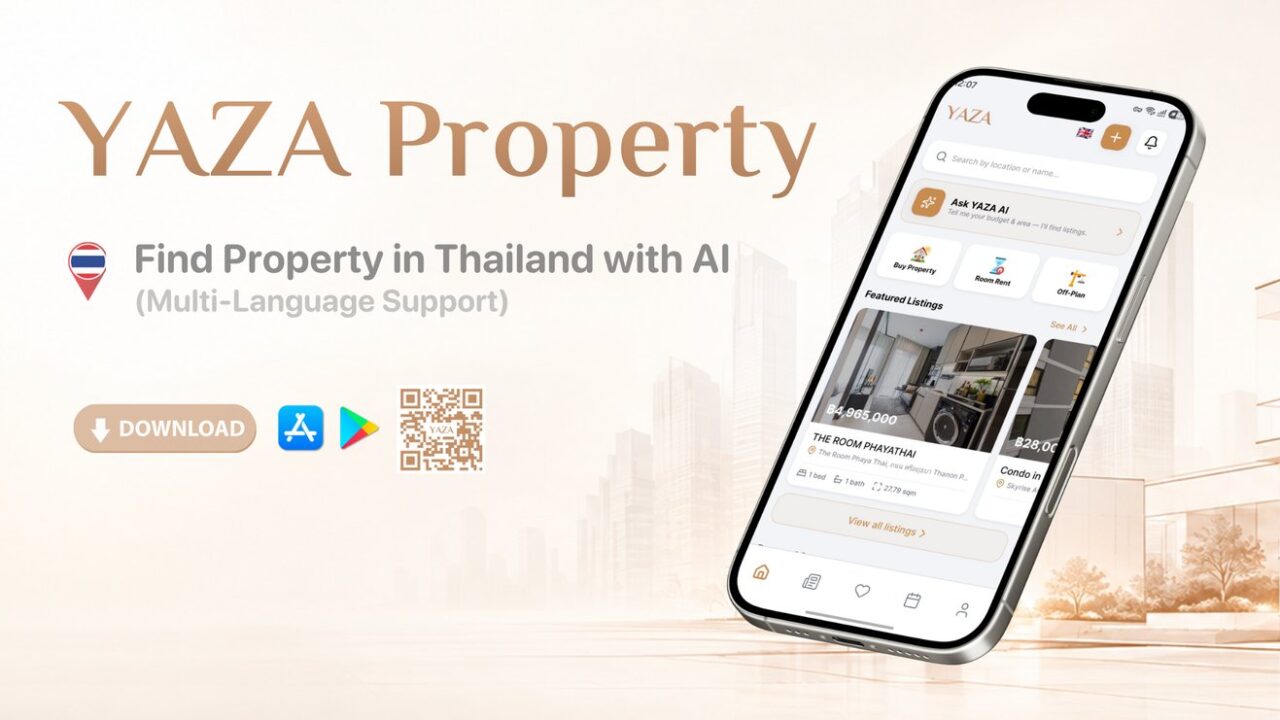 YAZA Property เปิดตัวแพลตฟอร์มอสังหาริมทรัพย์ขับเคลื่อนด้วย AI มุ่งยกระดับการค้นหาอสังหาริมทรัพย์ในประเทศไทย