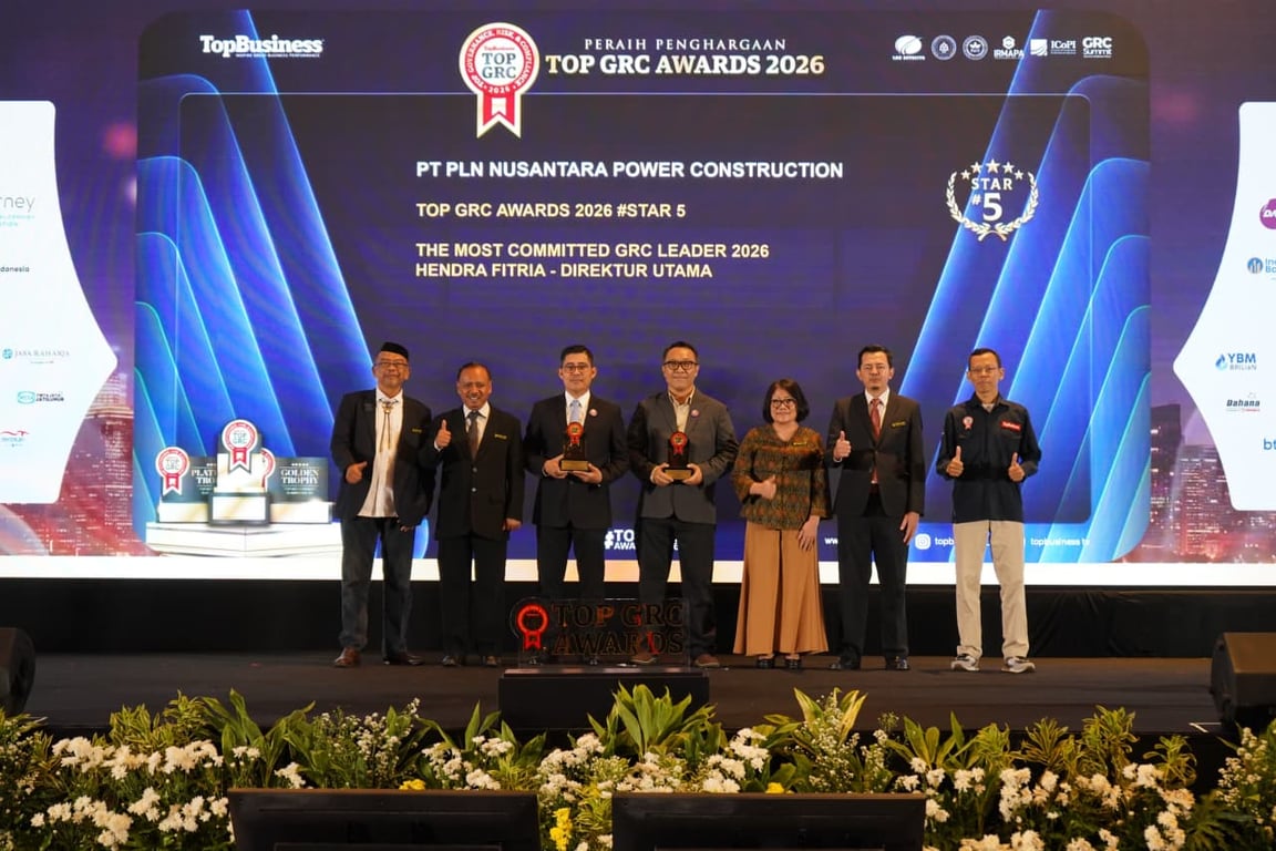 PLN NPC Raih Penghargaan Top GRC Awards 2026, Perkuat Komitmen Tata Kelola dan Keberlanjutan Bisnis PLN NPC Raih Penghargaan Top GRC Awards 2026, Perkuat Komitmen Tata Kelola dan Keberlanjutan Bisnis