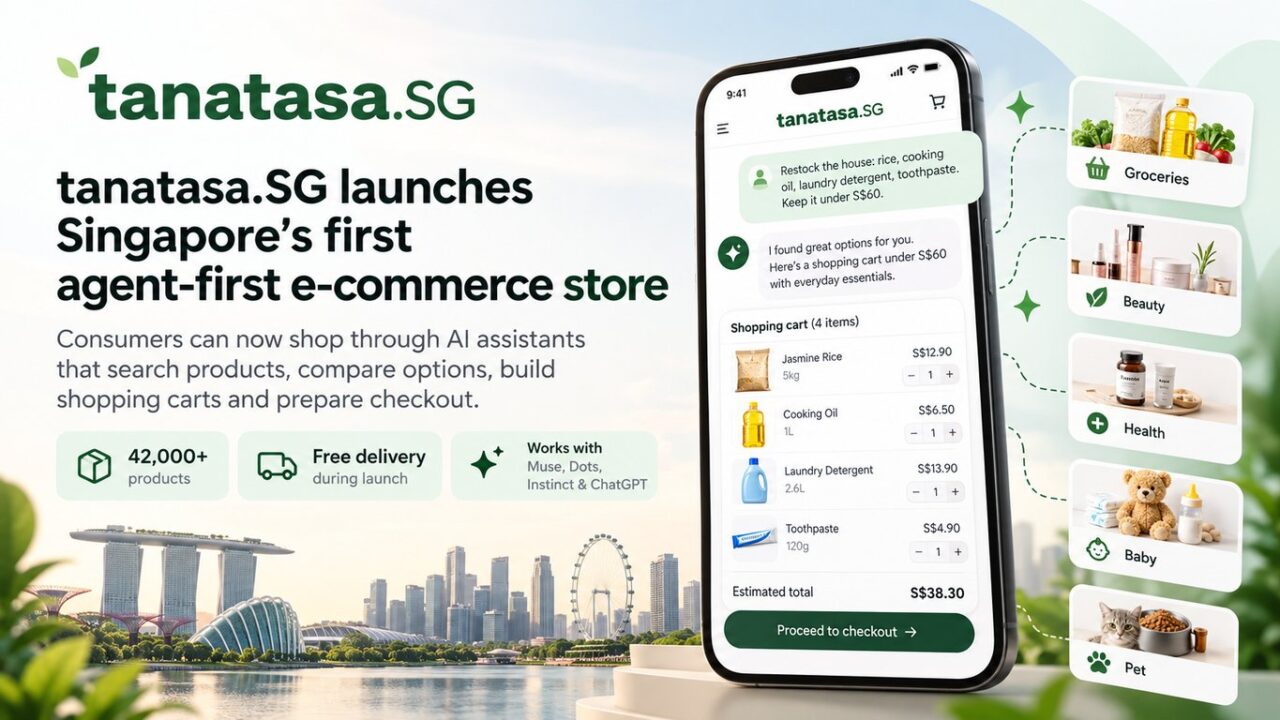 Tanatasa Launches Singapore’s First Agent-First E-Commerce Store, Letting AI Assistants Shop for Consumers